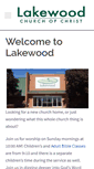 Mobile Screenshot of lakewoodchurchofchrist.com