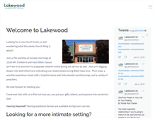Tablet Screenshot of lakewoodchurchofchrist.com